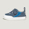 Lateral  Paterna Feroz | Azul Denim Rayo Iridiscente Microfibra Nobuck