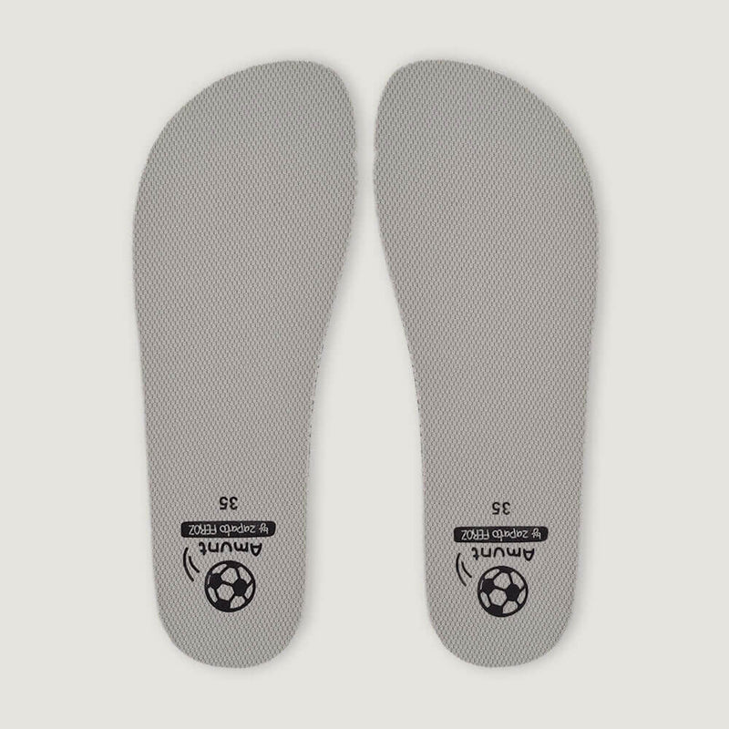 Plantilla recambio gris para bota futbol barefoot Amun de Zapato Feroz | gris o negro