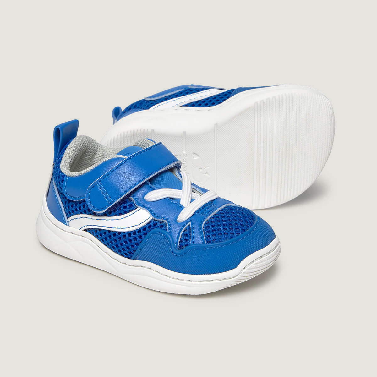 Detalle Tibi Feroz | Azul Royal Microfibra Rejilla
