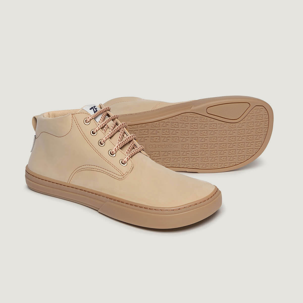 lateral botas casuales  barefoor albaida adulto | Piedra Microfibra Nobuck