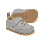deportivas barefoot resistentes transpirables microfibra nobuck bebes color gris paterna feroz ss25 02 | Gris Microfibra