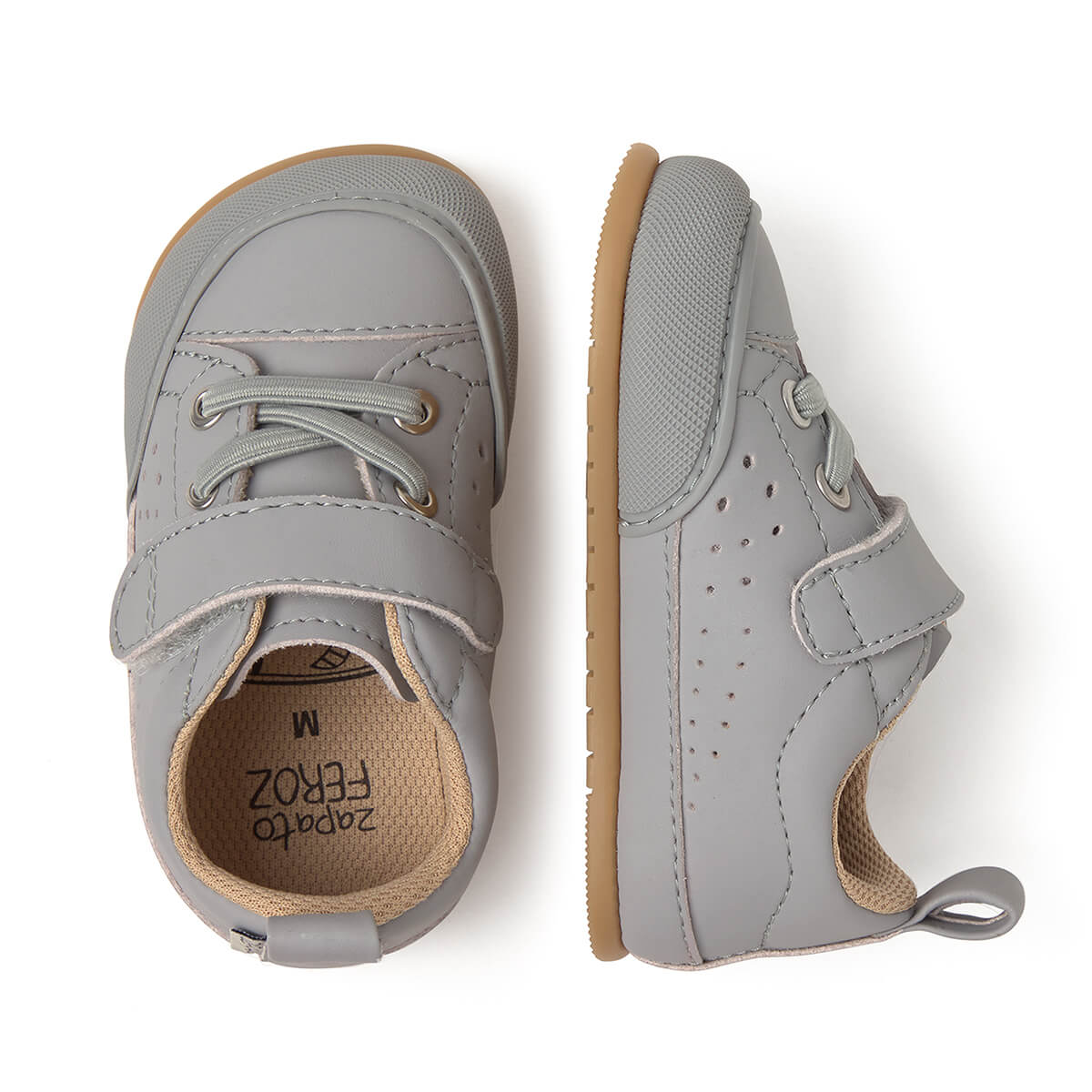 deportivas barefoot resistentes transpirables microfibra nobuck bebes color gris paterna feroz ss25 03 | Gris Microfibra