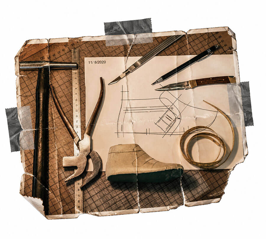 Material para fabricar un zapato