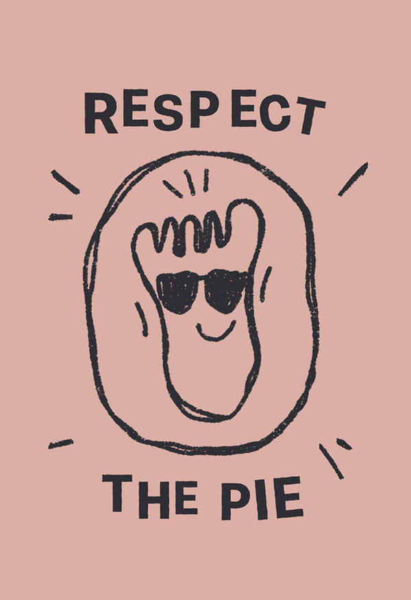 Cartel respeta tu pie
