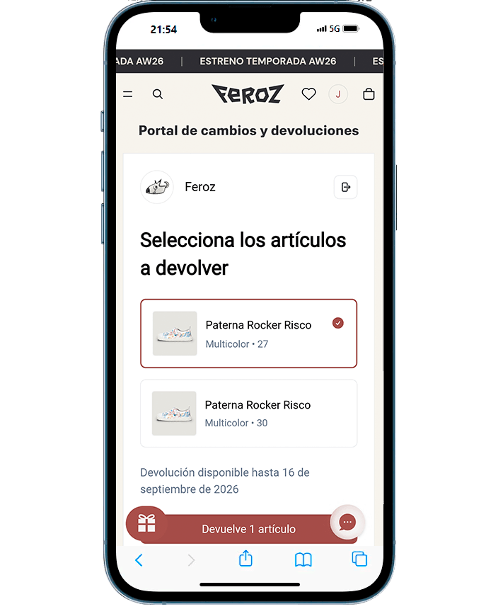 Cambios y devoluciones