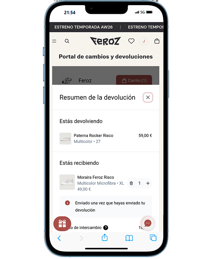 Cambios y devoluciones