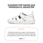 sandalia deportiva resistente agua respetuosa infantil blanco multicolor irta rocker ss26 01 | blanco multicolor microfibra