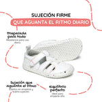 sandalia deportiva resistente agua respetuosa infantil blanco multicolor irta rocker ss26 02 | blanco multicolor microfibra