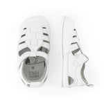 sandalias respetuosas movimiento libre bebes color blanco marron puntitos tabarca ulises feroz ss24| Blanco microfibra