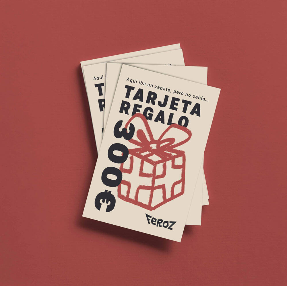Tarjeta regalo zapato feroz | 300€