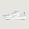 Zapatilla deportiva infantil barefoot blanco plata olocau rocker rayo 01  | Plata Rayo Microfibra