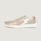 Zapatilla deportiva infantil barefoot oro blanco dorado olocau rocker rayo 01  | Oro Rayo Microfibra