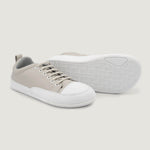 zapatillas deportivas cordones elasticos puntera suela blanca flexible color gris jerica adulto ss26 02| gris Piel