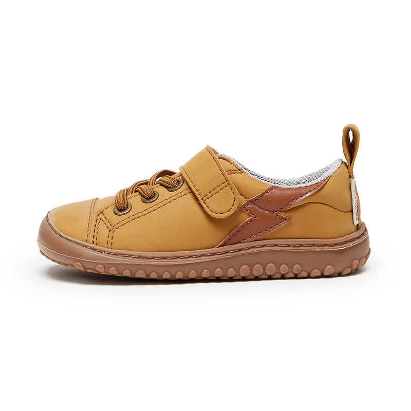 zapatillas espacio cuidado salud desarrollo pies sanos ninos ninas color amarillo mostaza paterna rayo rocker aw24 01 | Mostaza Rayo Microfibra Nobuck