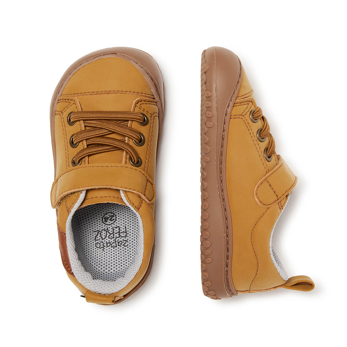 zapatillas espacio cuidado salud desarrollo pies sanos ninos ninas color amarillo mostaza paterna rayo rocker aw24 03 | Mostaza Rayo Microfibra Nobuck