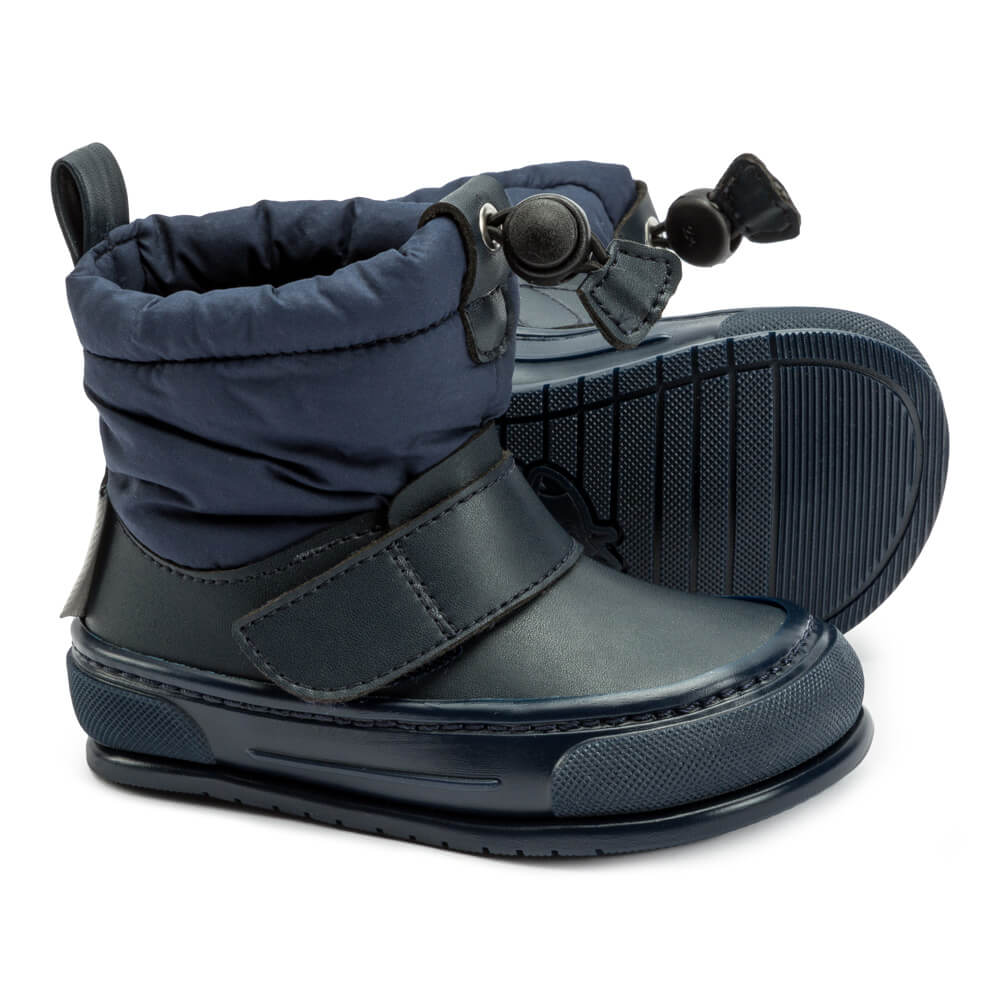 botas invierno agua calentitas minimalista calzado respetuoso bernia feroz azul AW22 02 | Azul Microfibra