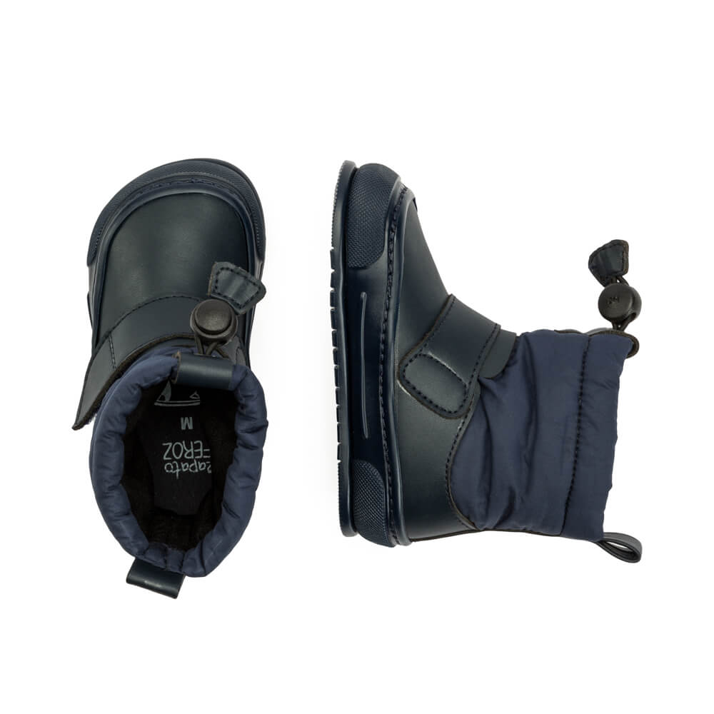 botas invierno agua calentitas minimalista calzado respetuoso bernia feroz azul AW22 03  | Azul Microfibra