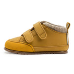 calzado infantil respetuoso borrego bota velcro calentitas feroz Liria mostaza AW22_1