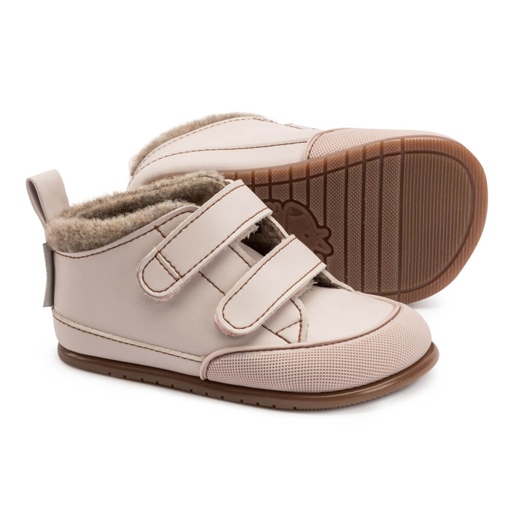 calzado infantil respetuoso borrego bota velcro calentitas feroz Liria rosapalo AW22 02