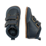 calzado infantil respetuoso borrego bota velcro calentitas piel feroz Liria azul AW22 03