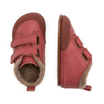 calzado infantil respetuoso borrego bota velcro calentitas piel feroz Liria frambuesa AW22 03