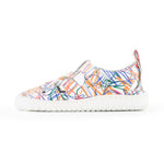 sandalias infantiles veganas microfibra diseno divertido rayajos colores canet rocker risco ss24 | Risco Microfibra